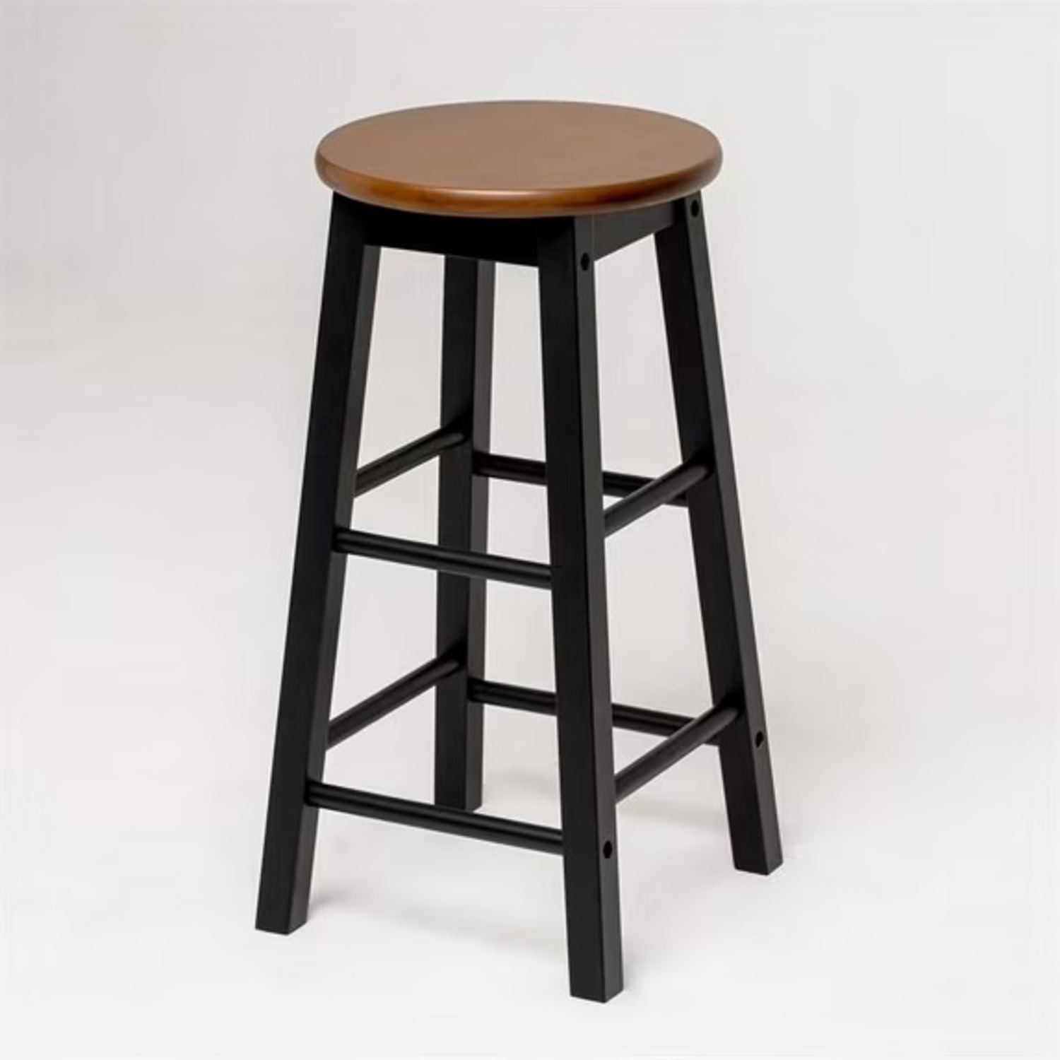 Matched Pair of World Market Black Counter Stools - image-6