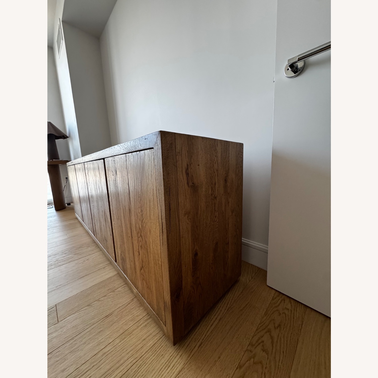 RH Reclaimed Oak Thin Frame 4-door Media Console - image-3