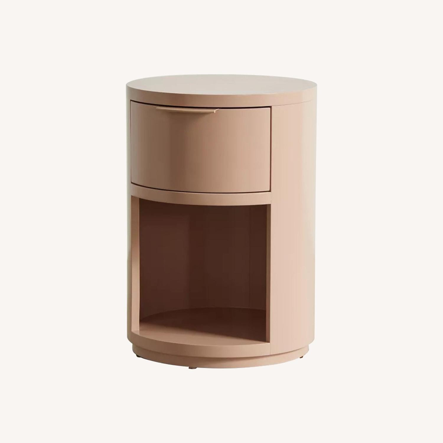 Kane Round Storage Nightstand - image-0
