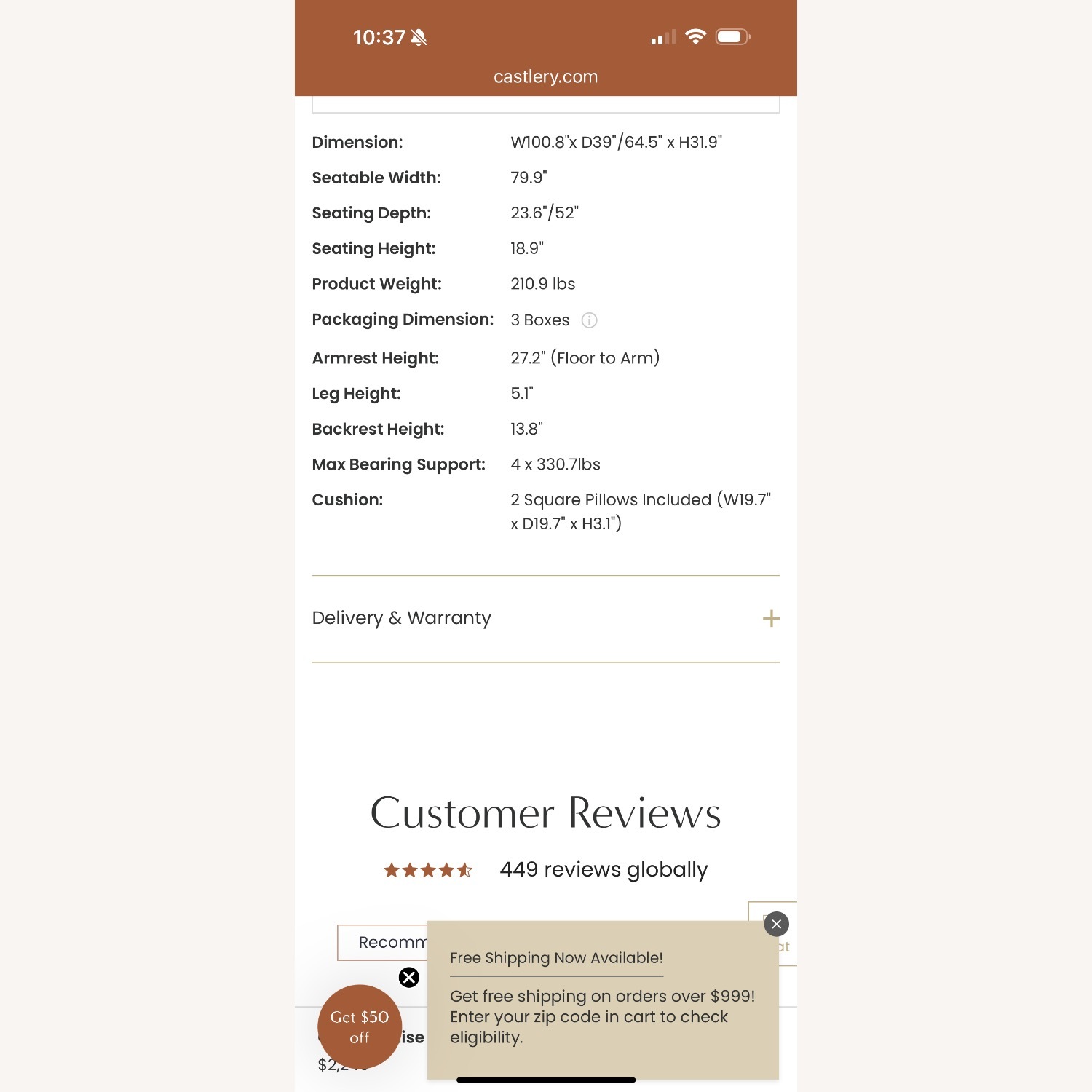 Castelry Owen Sectional - image-4