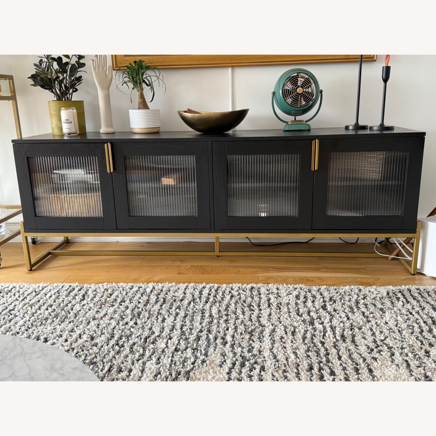 Article Oscuro 73" Cabinet - Black and Bronze - image-1