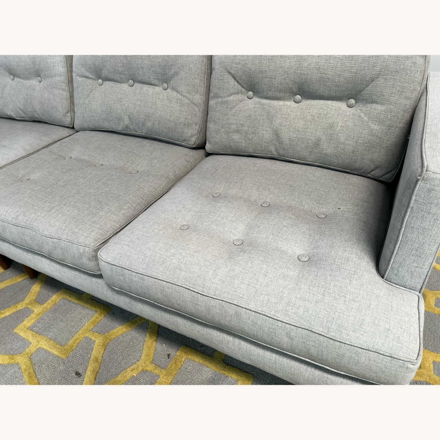 West Elm Peggy Tufted Chaise Sectional Sofa - image-8