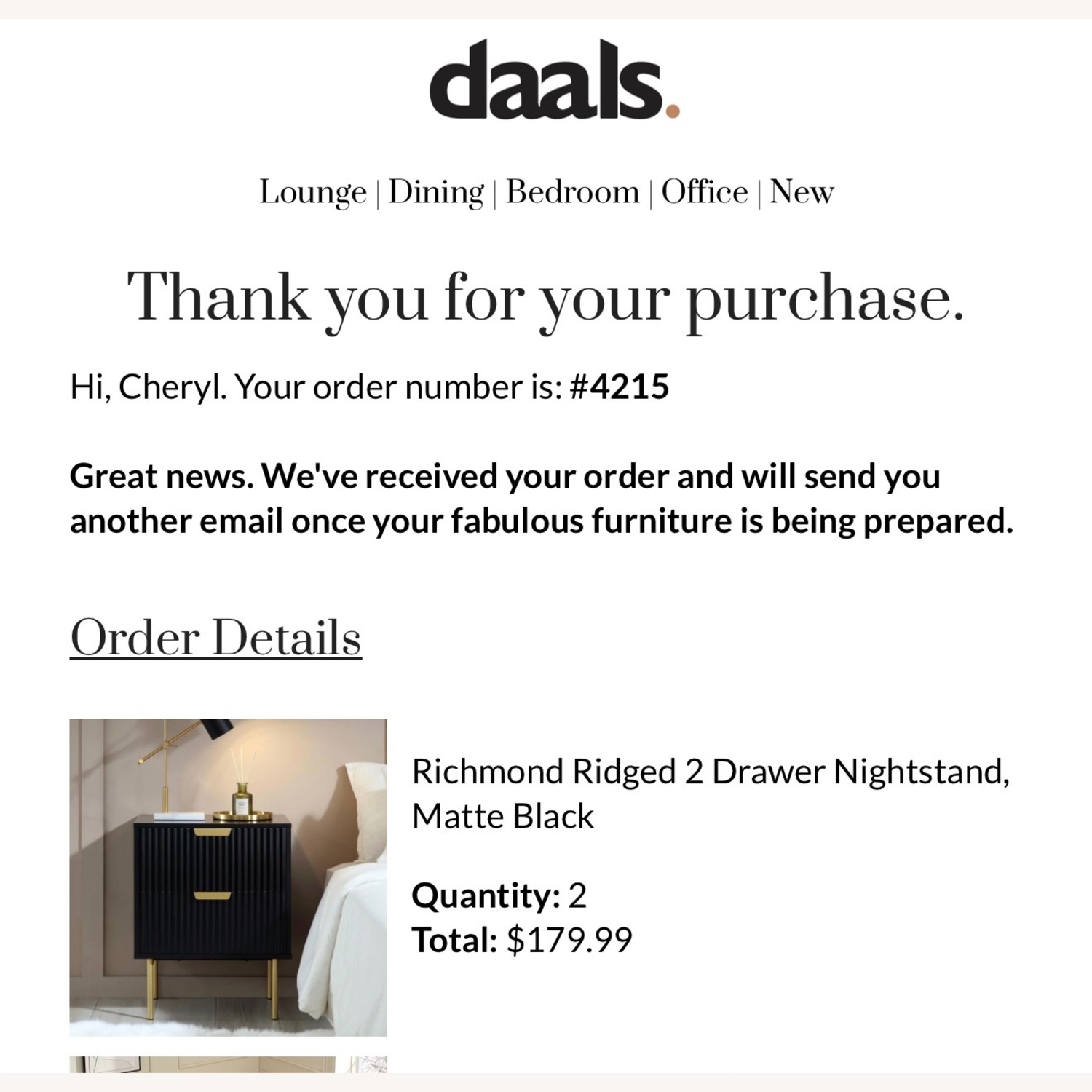 Pair Black Matte Nightstands With Brass Legs - image-3