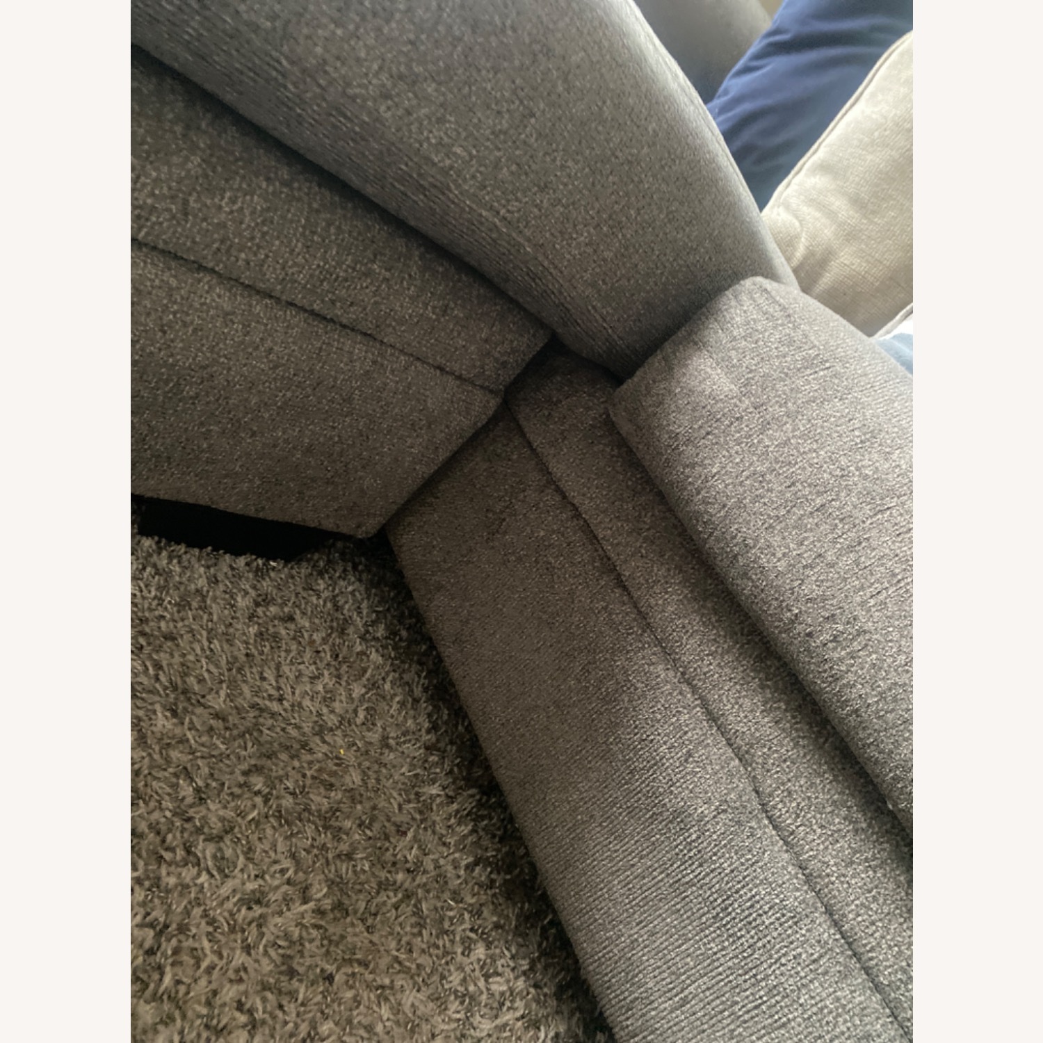 6 Feet by 5 Feet Grey Sectional - image-4
