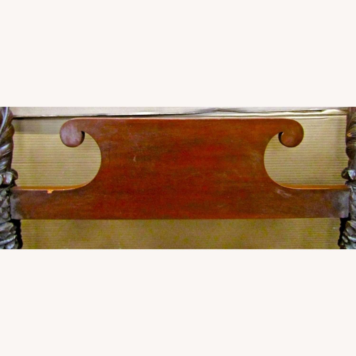 Antique Mahogany Pineapple Acanthus Leaf Headboard - image-8