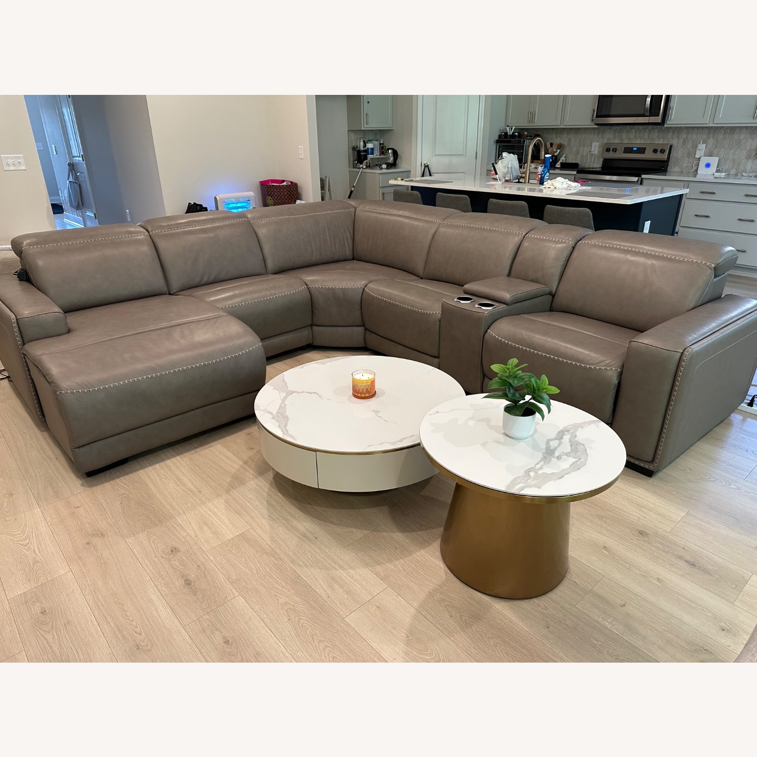 6pcs Power Recling WithChaise - image-1