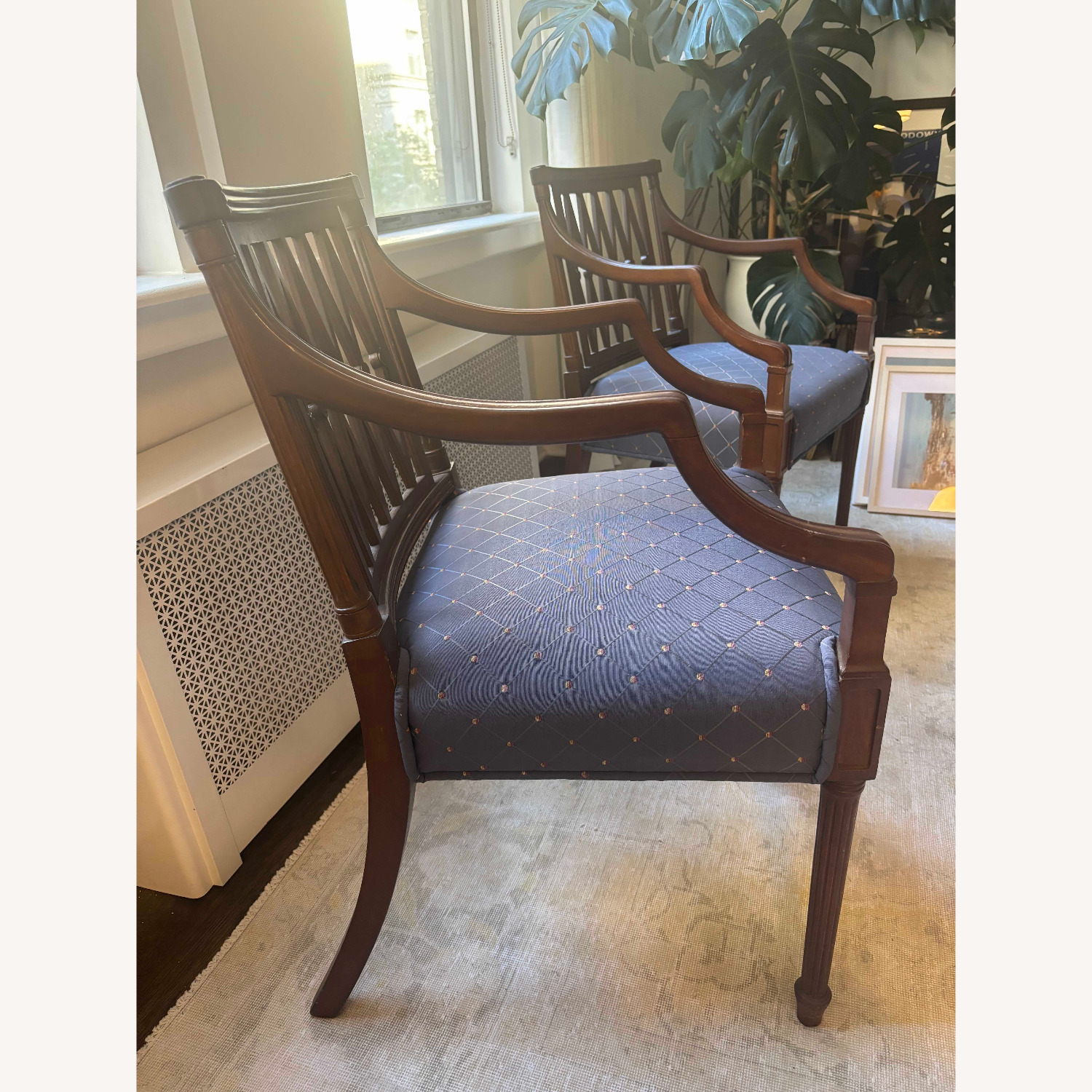 Vintage Maghogany Regency Style Accent Chairs - image-2