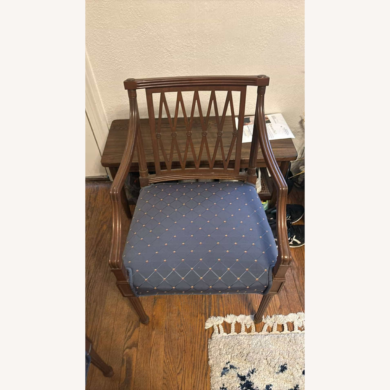 Vintage Maghogany Regency Style Accent Chairs - image-4