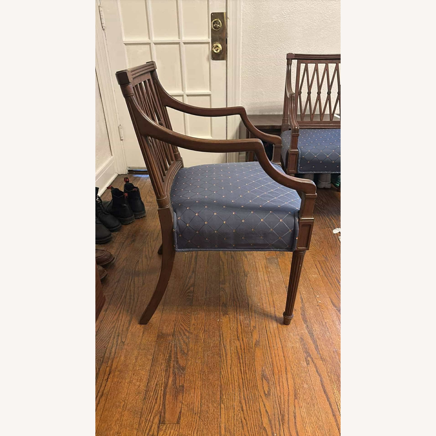 Vintage Maghogany Regency Style Accent Chairs - image-7
