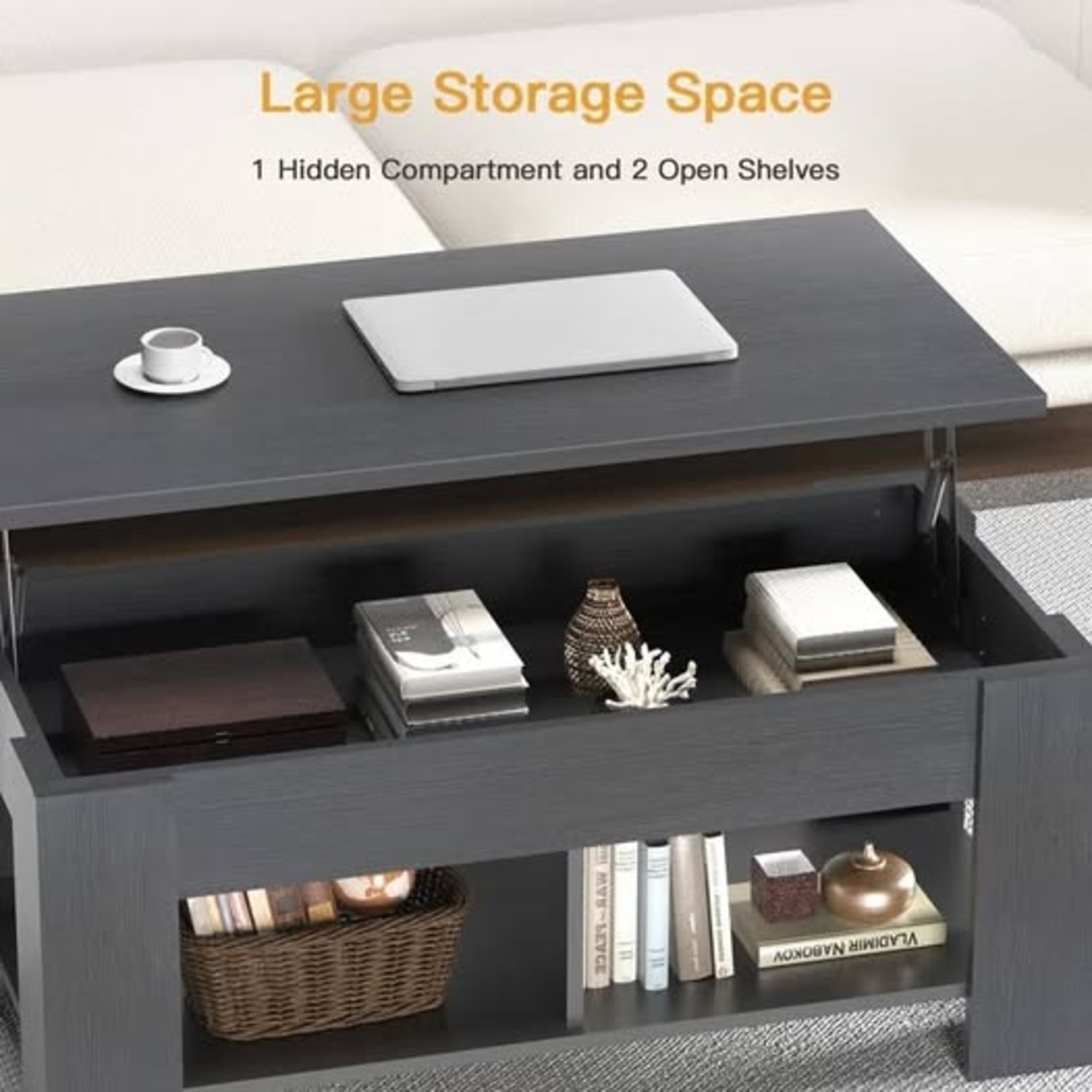 Sparta Lift Top Extendable Coffee Table With Storage - image-2