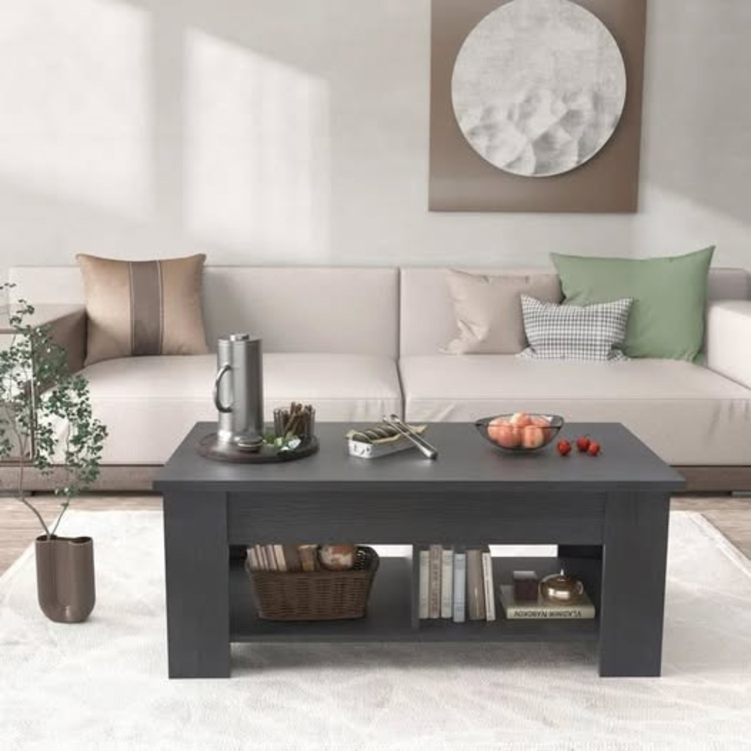 Sparta Lift Top Extendable Coffee Table With Storage - image-4