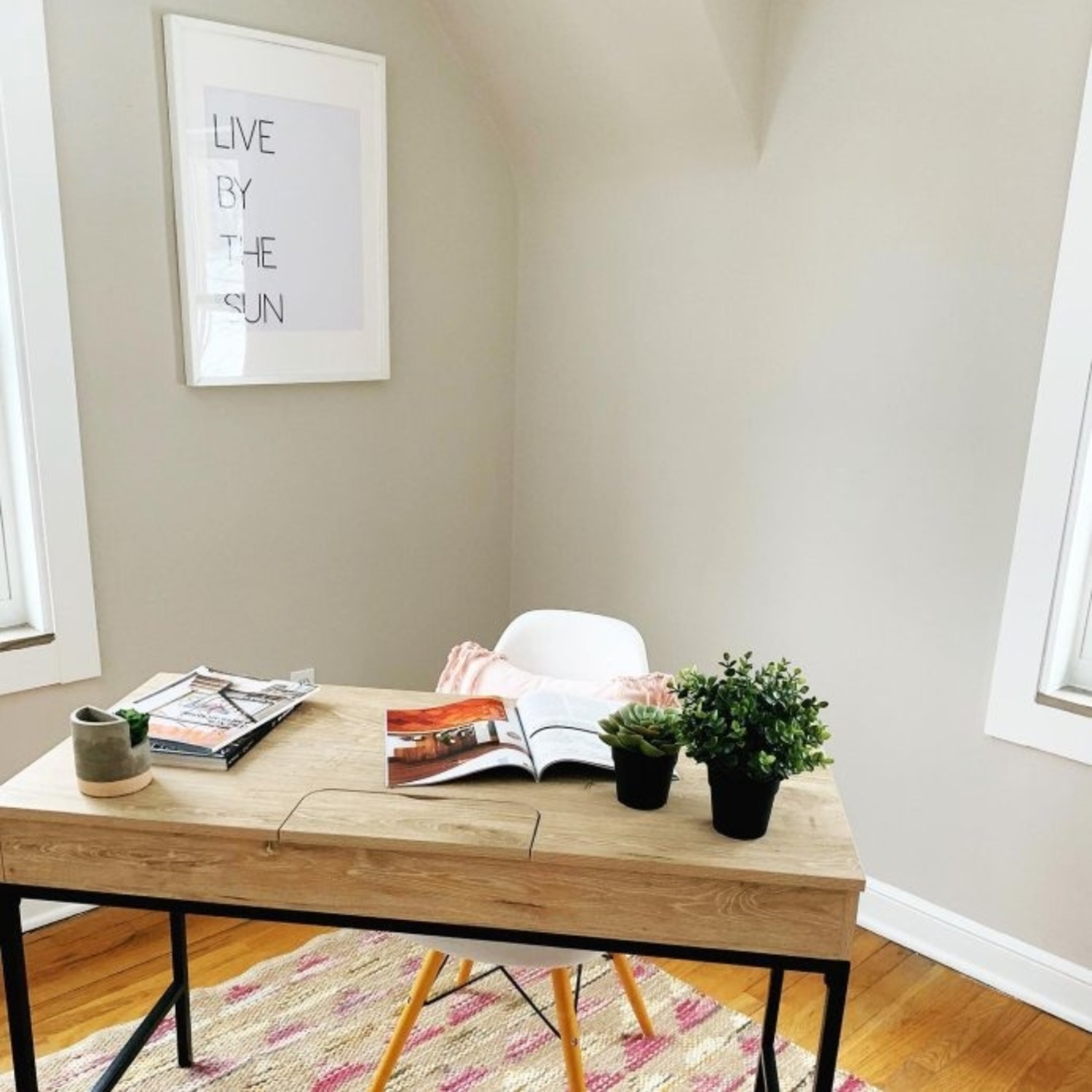 Loring Computer Desk with Built in Chargers - image-2