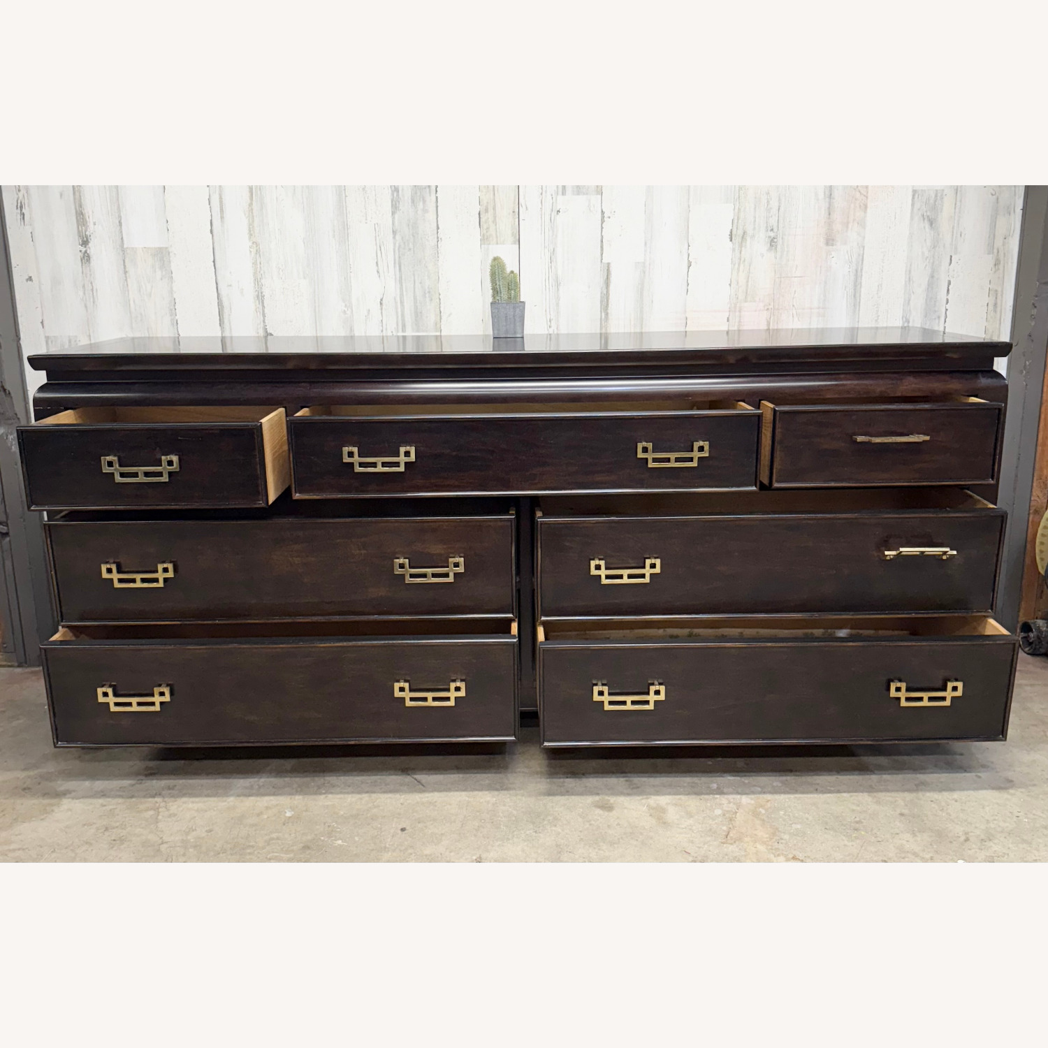 Century Furniture Vintage Dresser with Brass Pulls - image-7