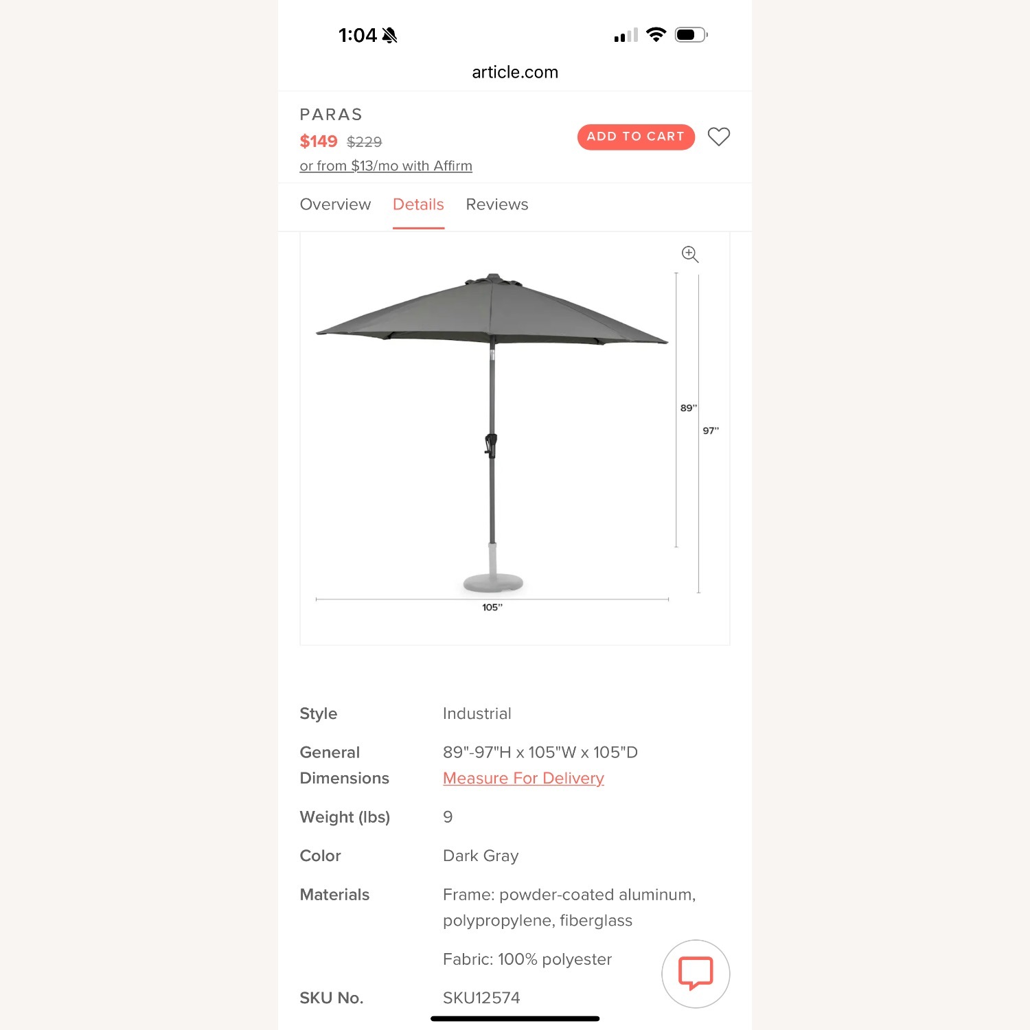 Paras Patio Umbrella - image-4