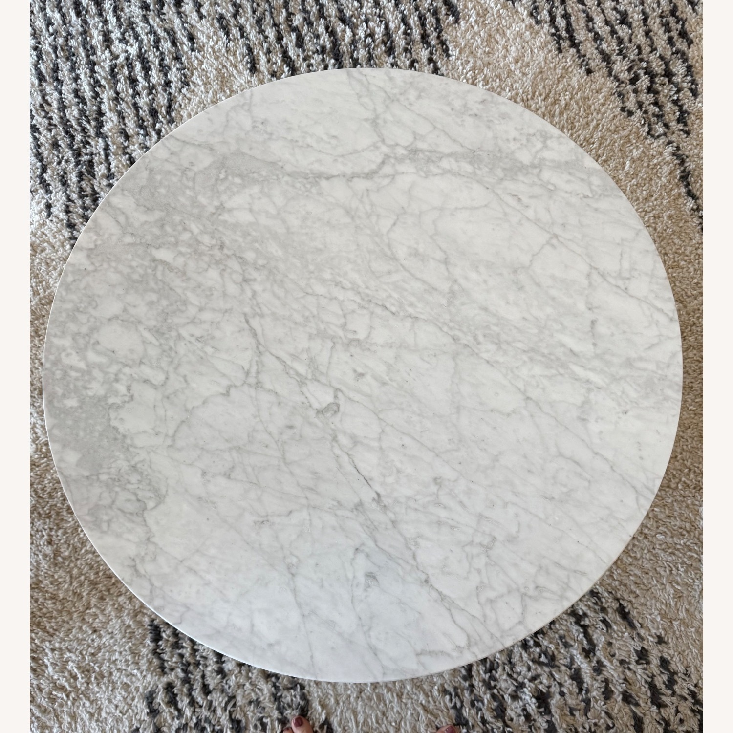 Mara Marble/Walnut Coffee Table - image-2