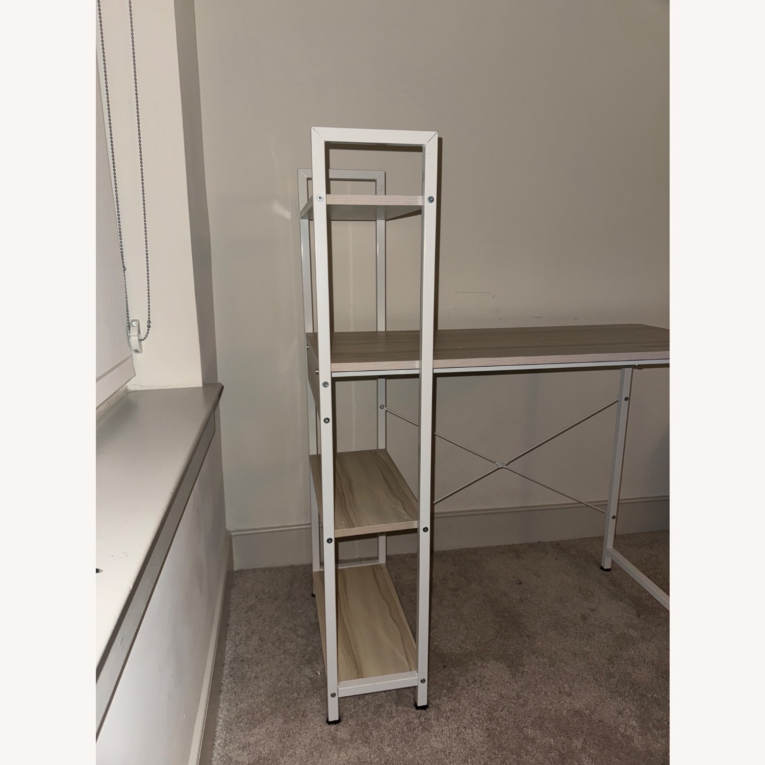 White/Wood Computer Desk - image-5