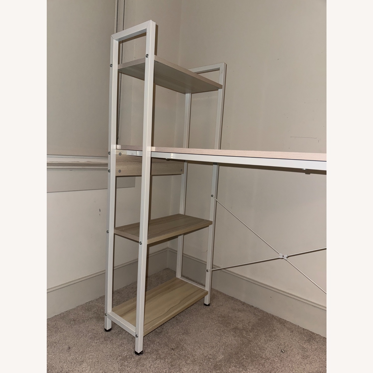 White/Wood Computer Desk - image-6