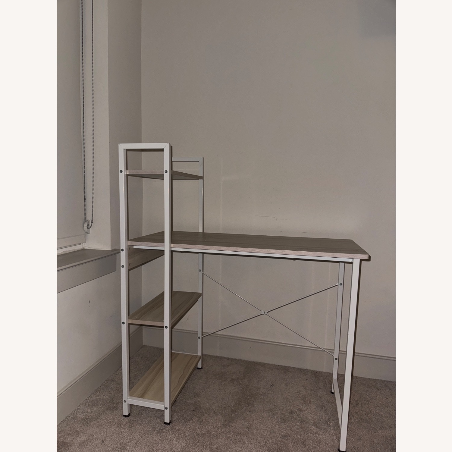 White/Wood Computer Desk - image-4