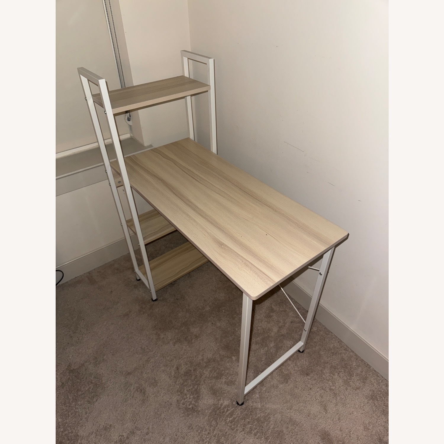 White/Wood Computer Desk - image-3
