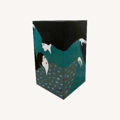 Used Vintage Asian Art Deco Style Side Table John Wo for sale on AptDeco