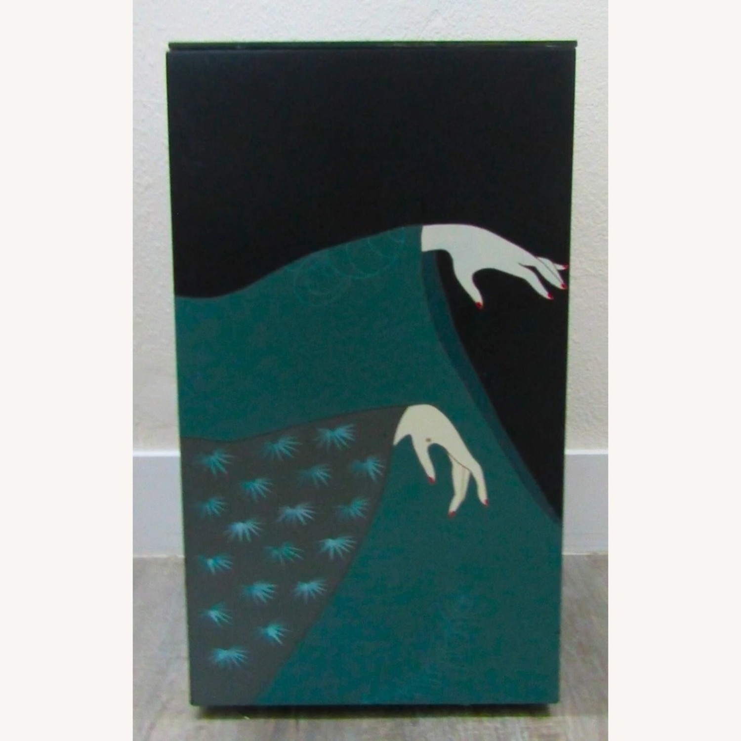 Vintage Asian Art Deco Style Side Table John Wo - image-9