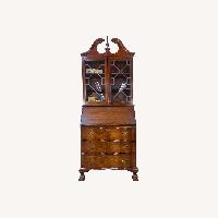 Antique Mahogany Secretary Desk Hutch