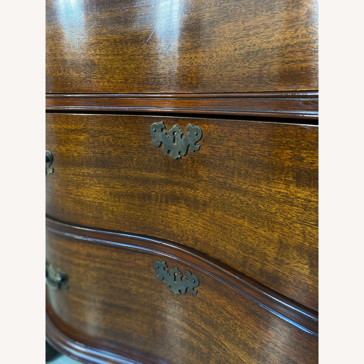 Antique Mahogany Secretary Desk Hutch - image-6