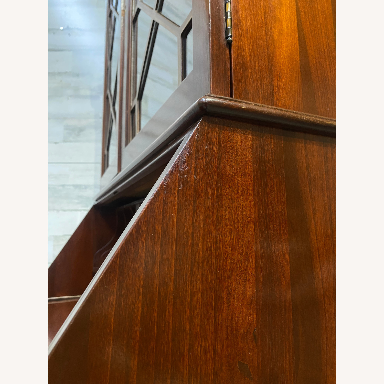 Antique Mahogany Secretary Desk Hutch - image-4