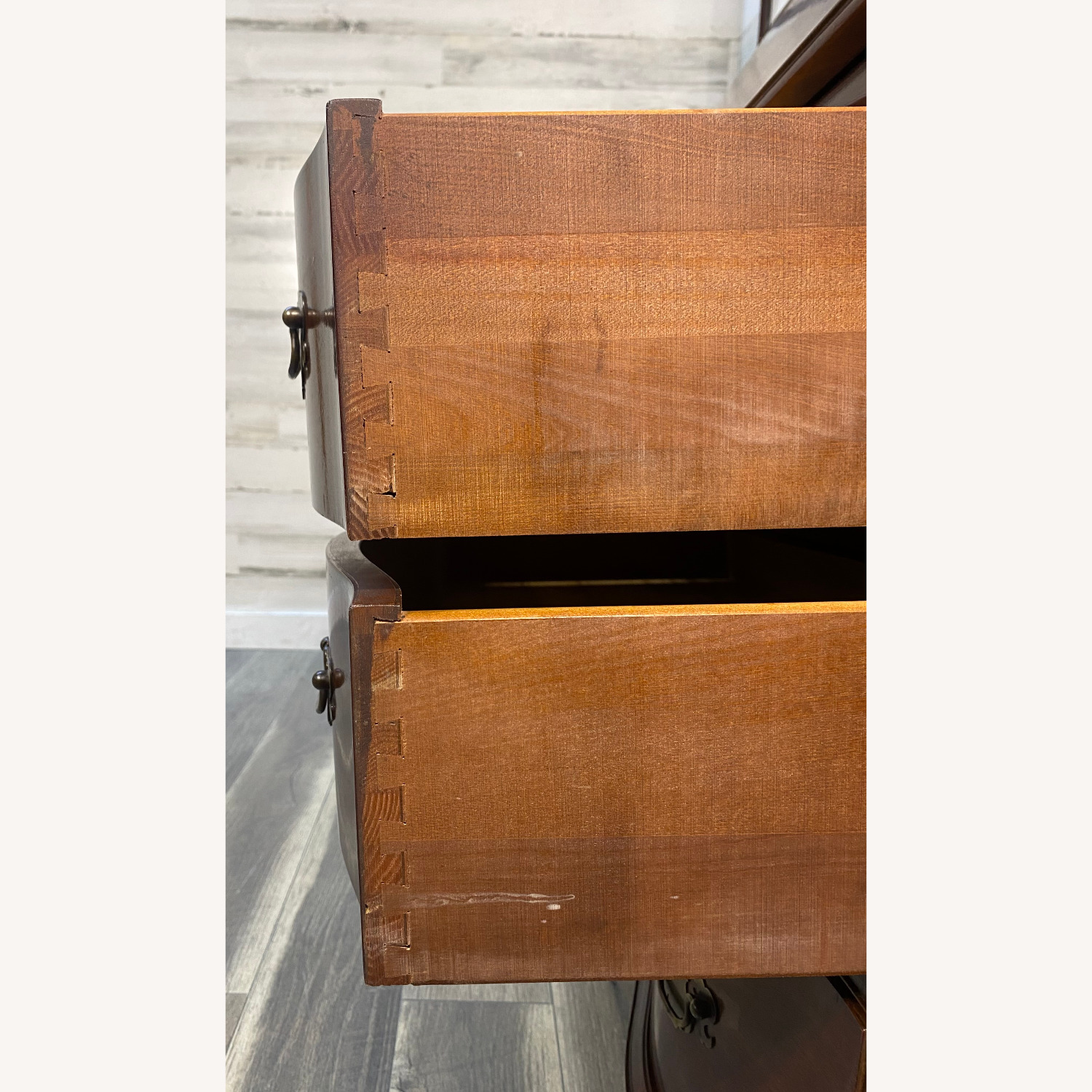 Antique Mahogany Secretary Desk Hutch - image-11