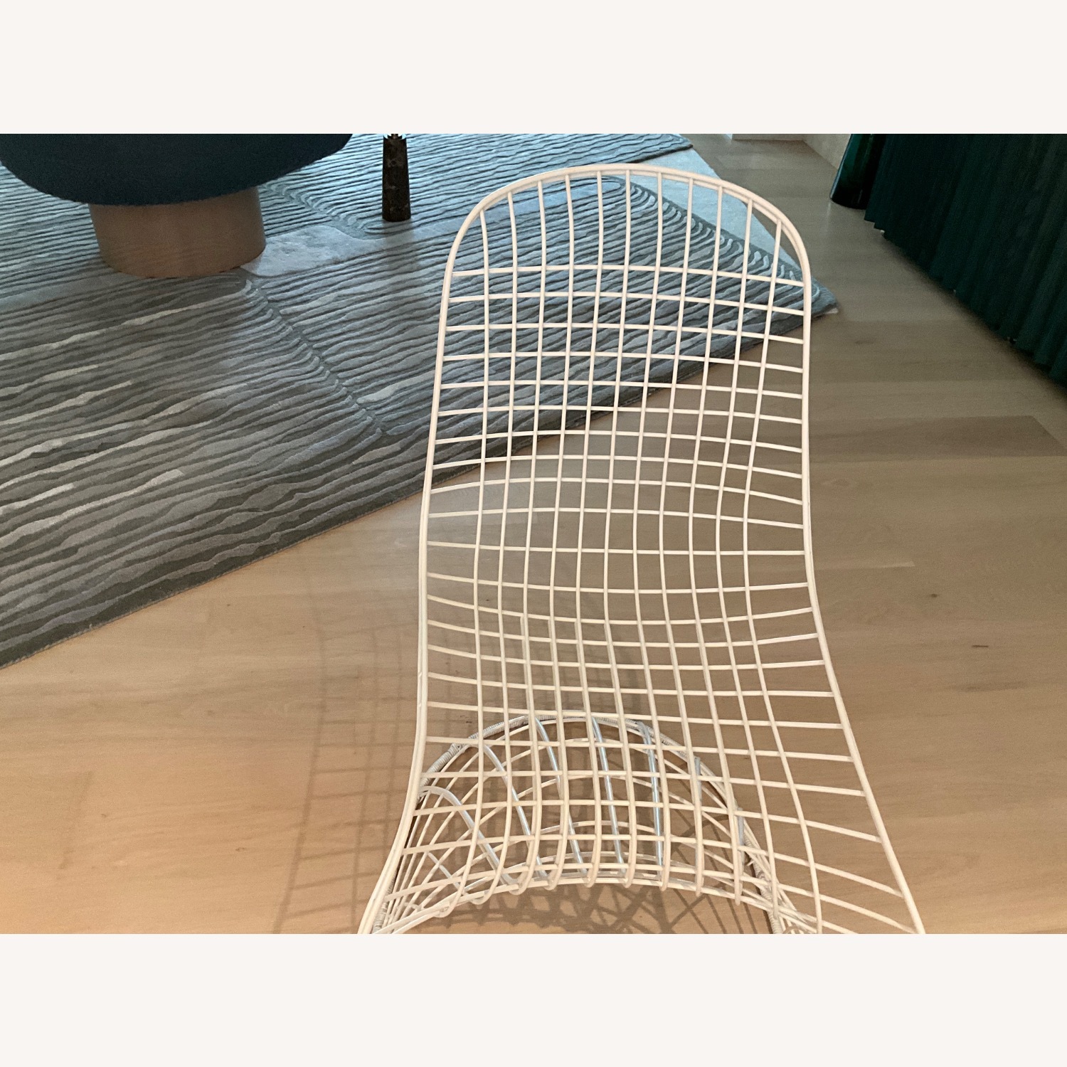 6 Italian Soft White Powder Coated Steel Chairs - image-5