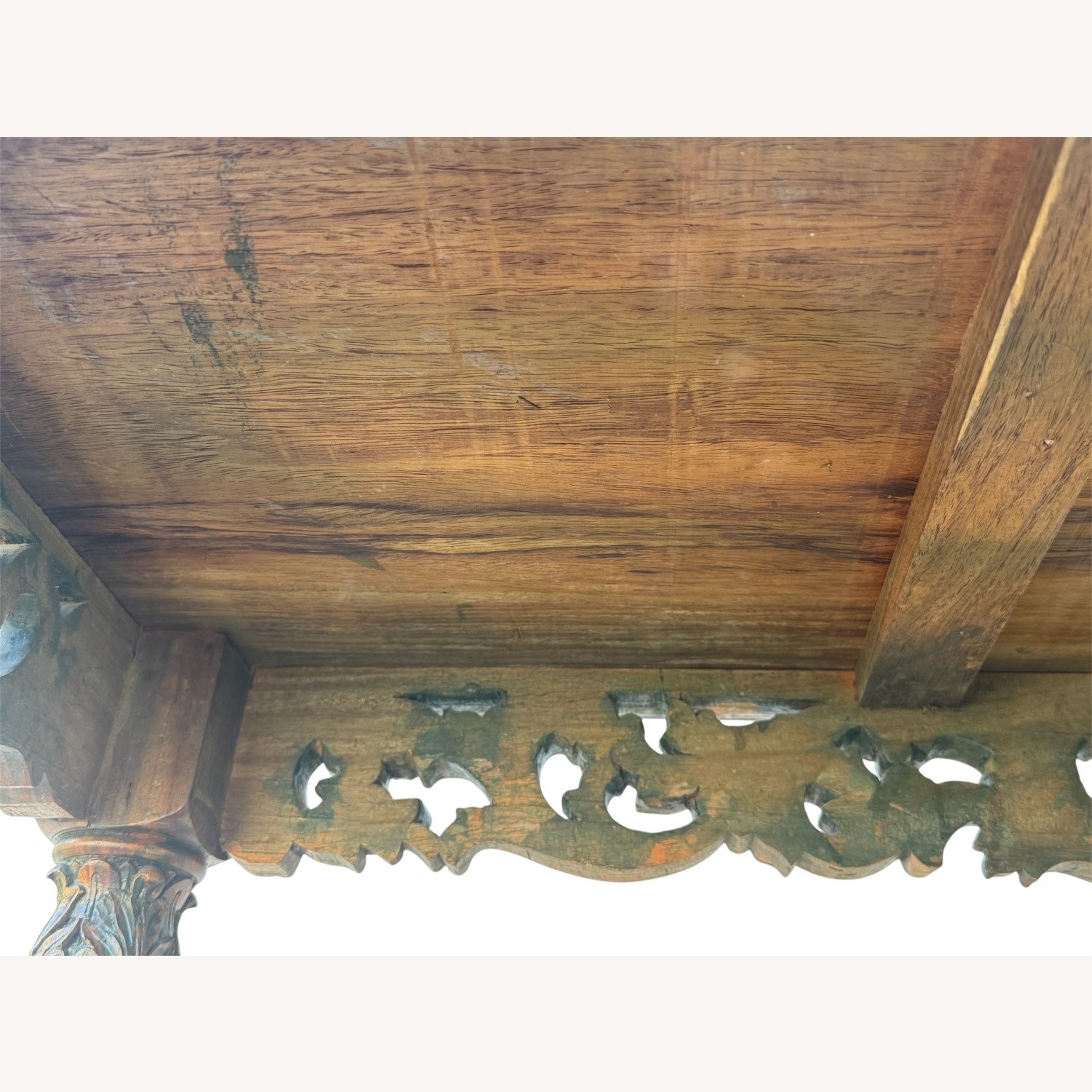 Antique Hand-Carved Barley Twist Coffee Table - image-9