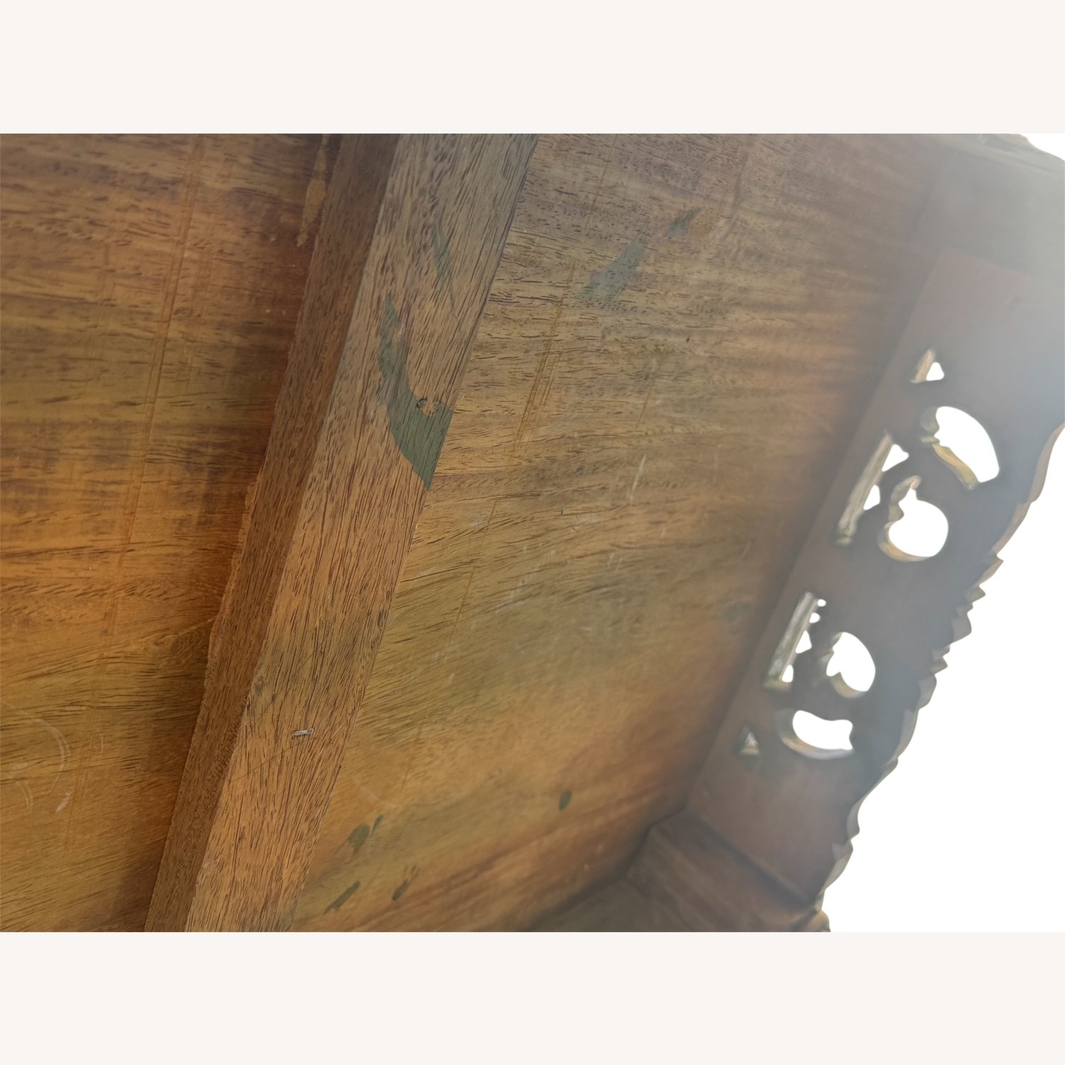 Antique Hand-Carved Barley Twist Coffee Table - image-8