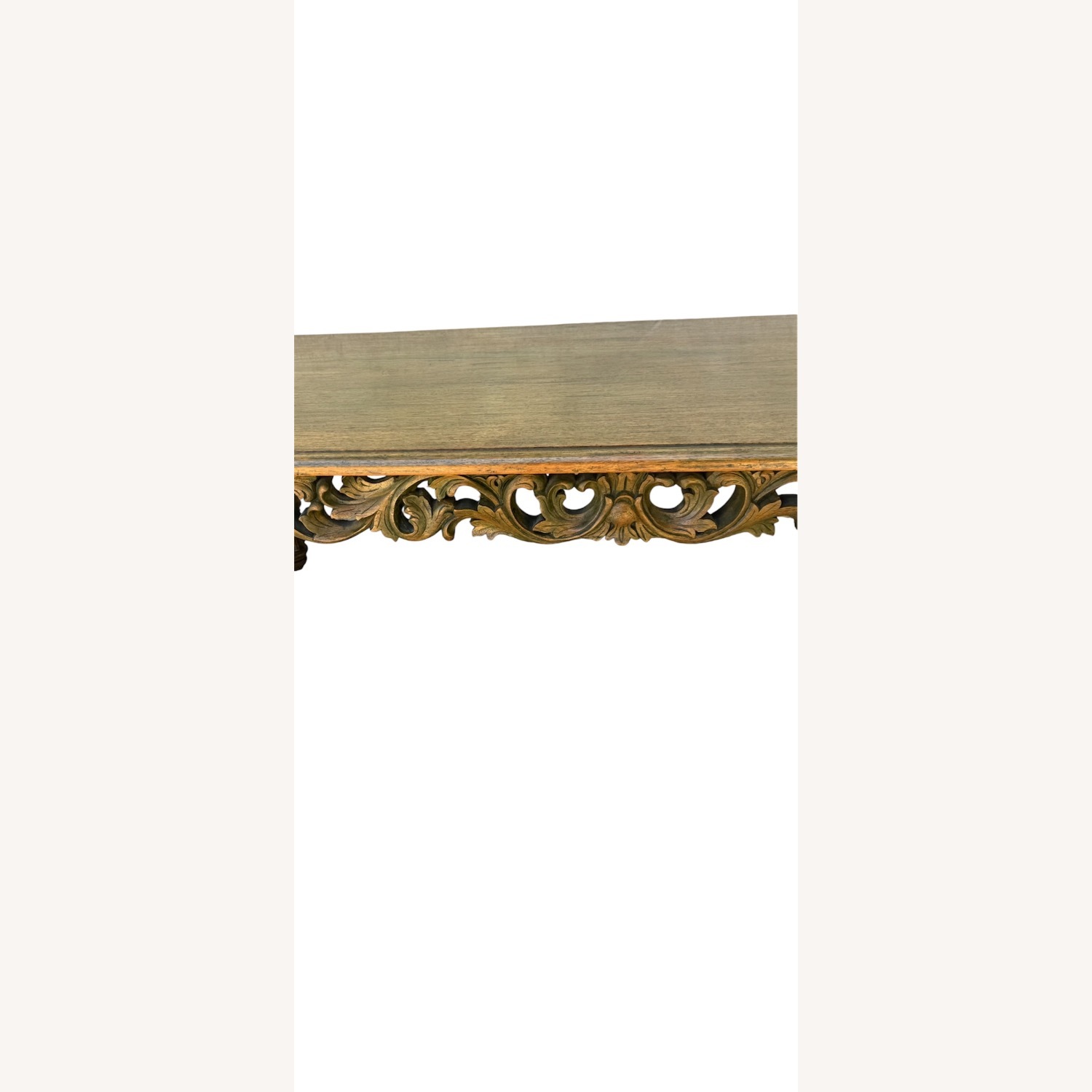 Antique Hand-Carved Barley Twist Coffee Table - image-2