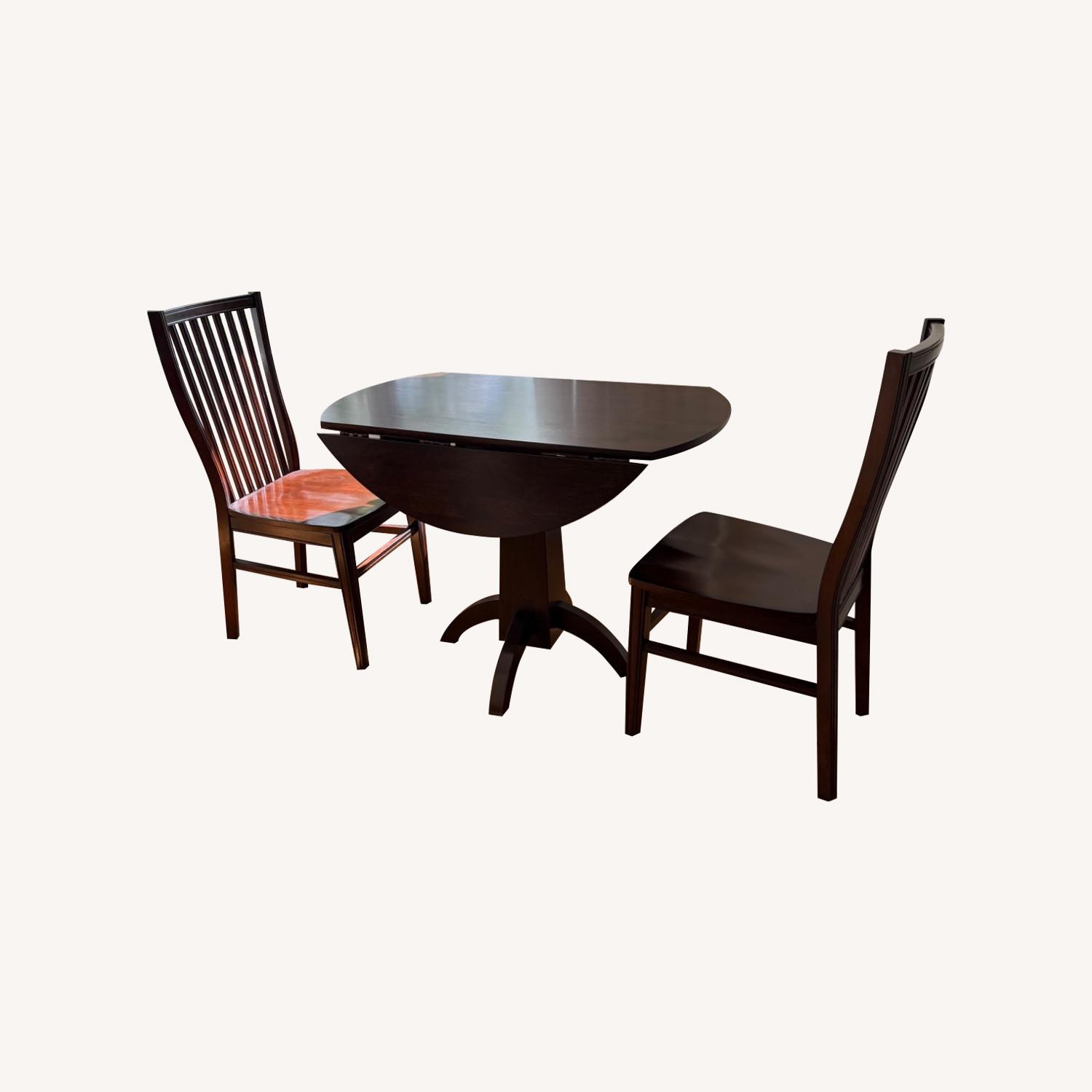 Raymour & Flanigan Nevada Dining Table and 2 Chairs for Small Space - image-0