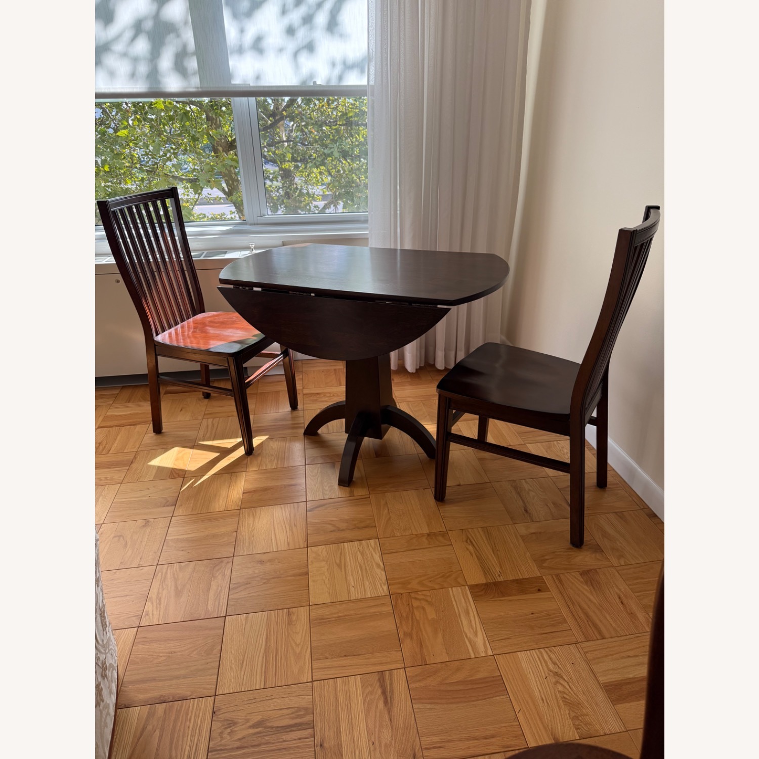Raymour & Flanigan Nevada Dining Table and 2 Chairs for Small Space - image-1