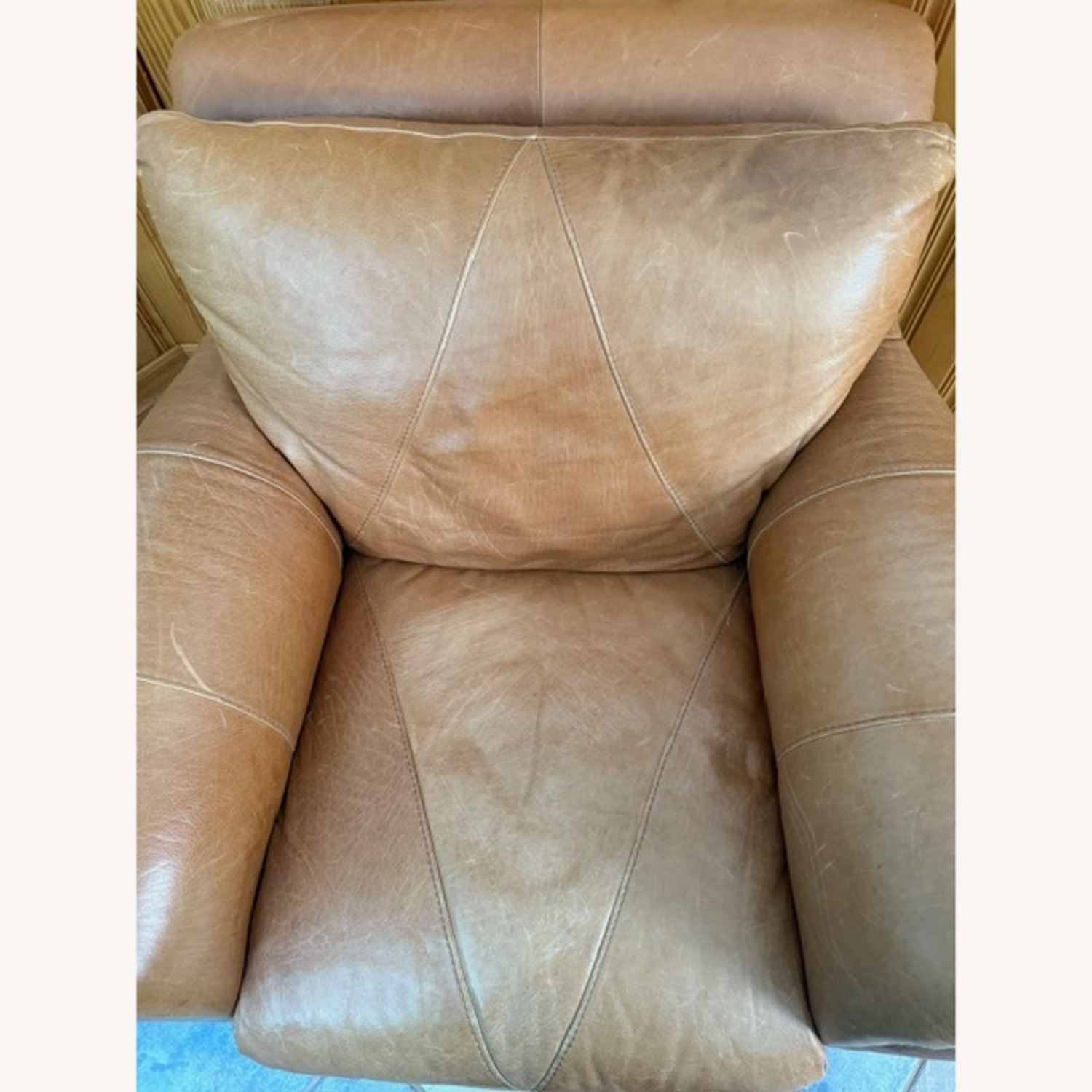 Oversized Leather Arm Chair - image-4