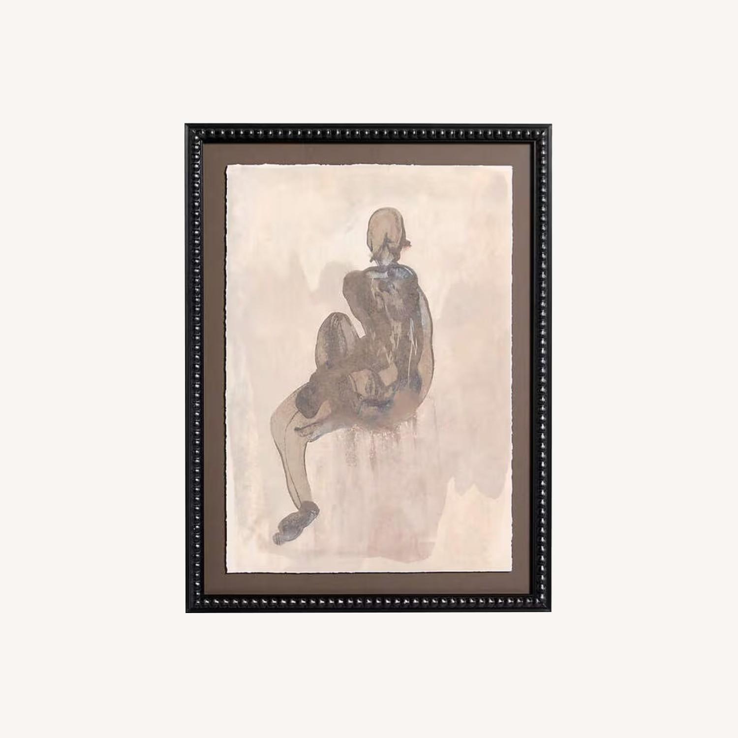 "Textural Figuration I" 24"x32" Framed Wall Art Print - image-0