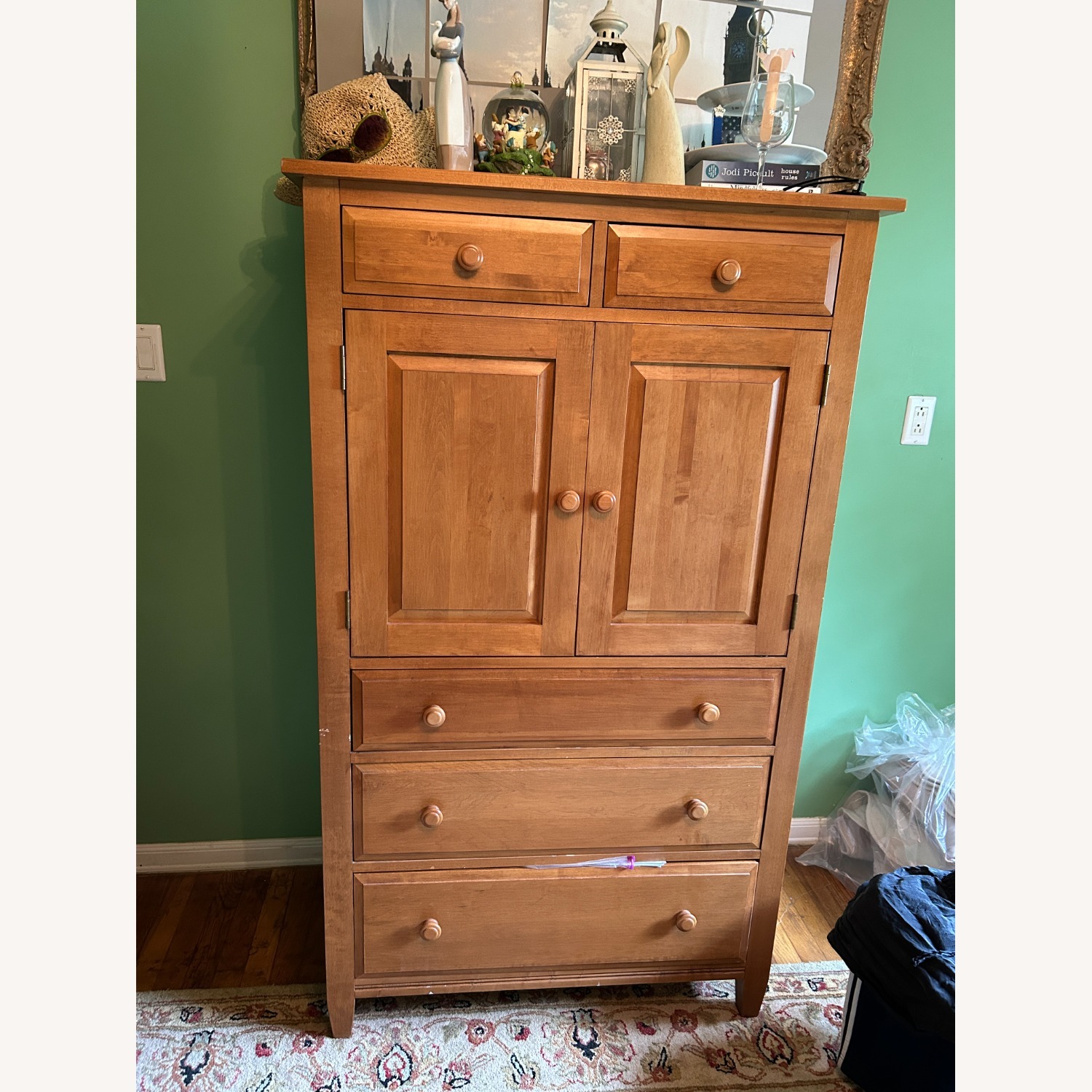 Ethan Allen Wood Armoire - image-1