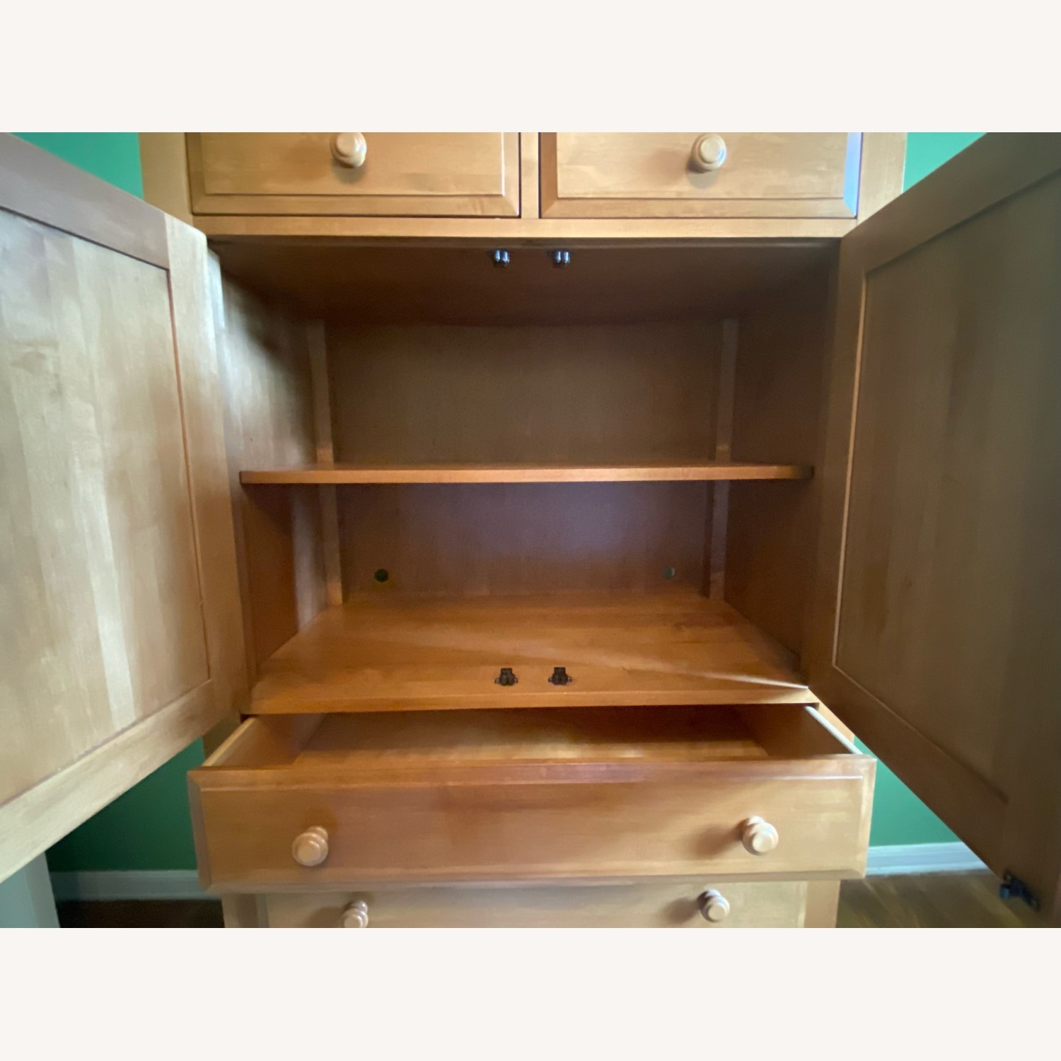 Ethan Allen Wood Armoire - image-4