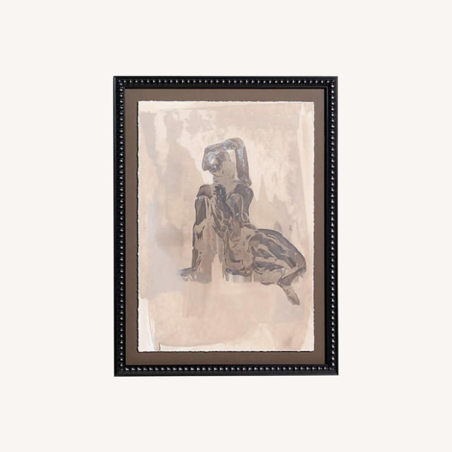 "Textural Figuration I" 24"x32" Framed Wall Art Print - image-0