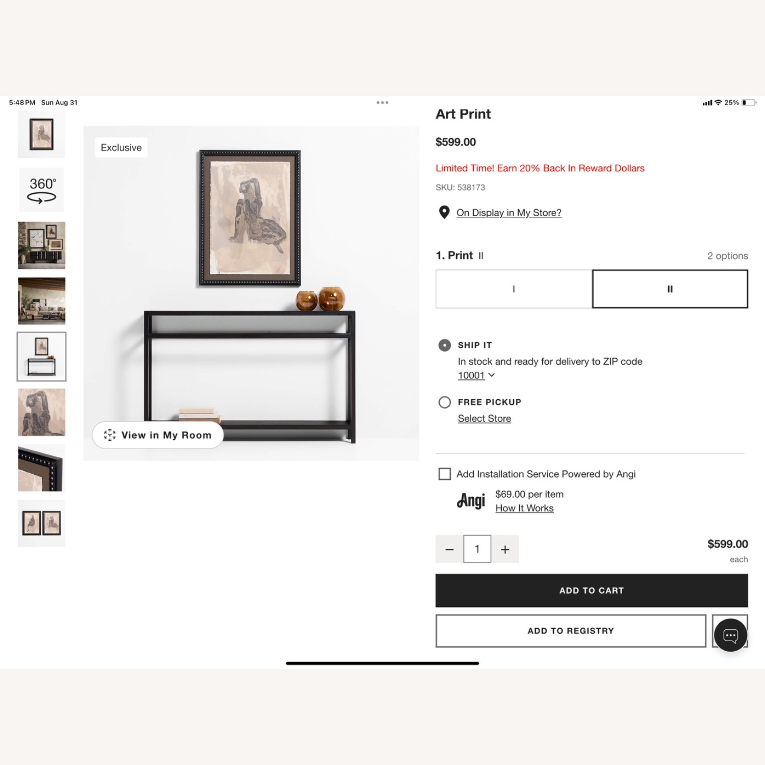 "Textural Figuration I" 24"x32" Framed Wall Art Print - image-3