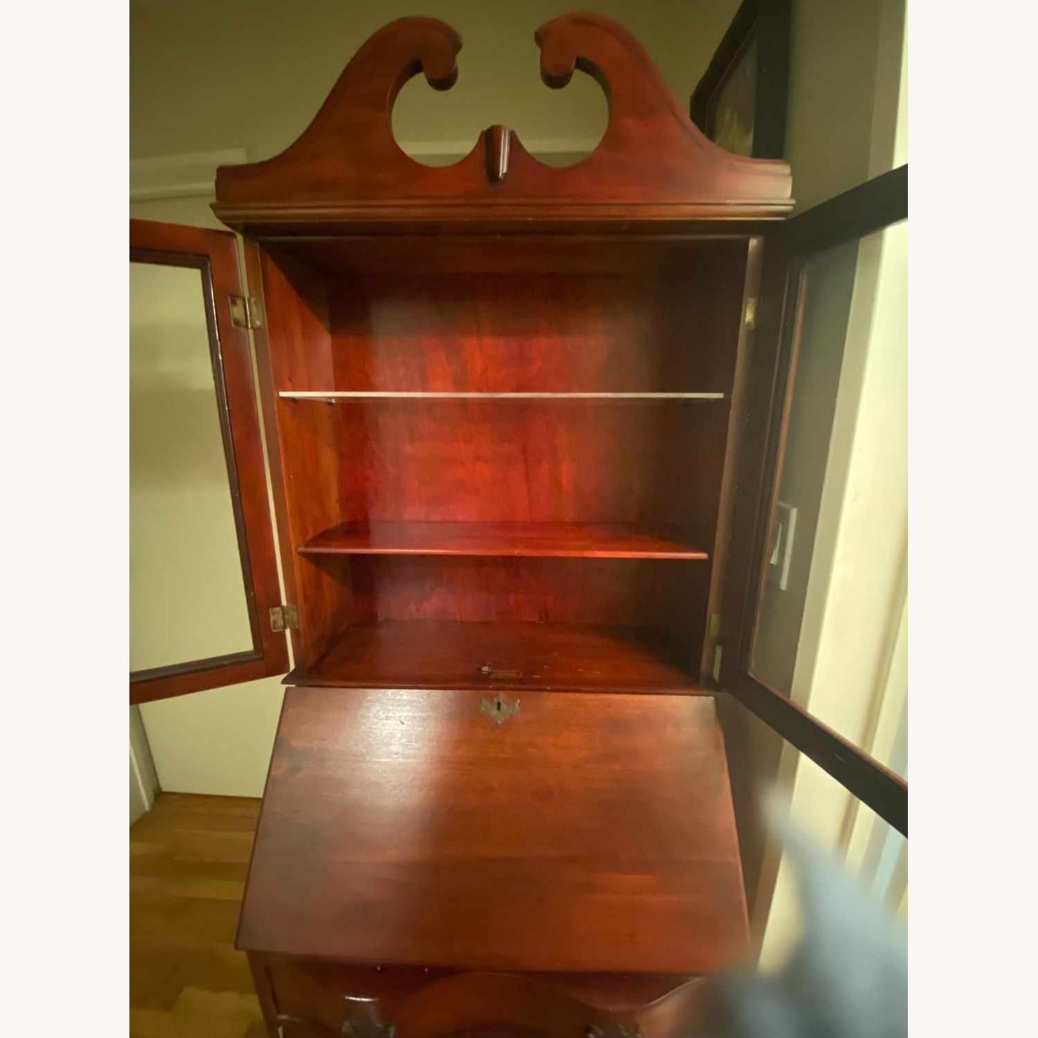 Wood Mahogany 1940s Secretary - image-5