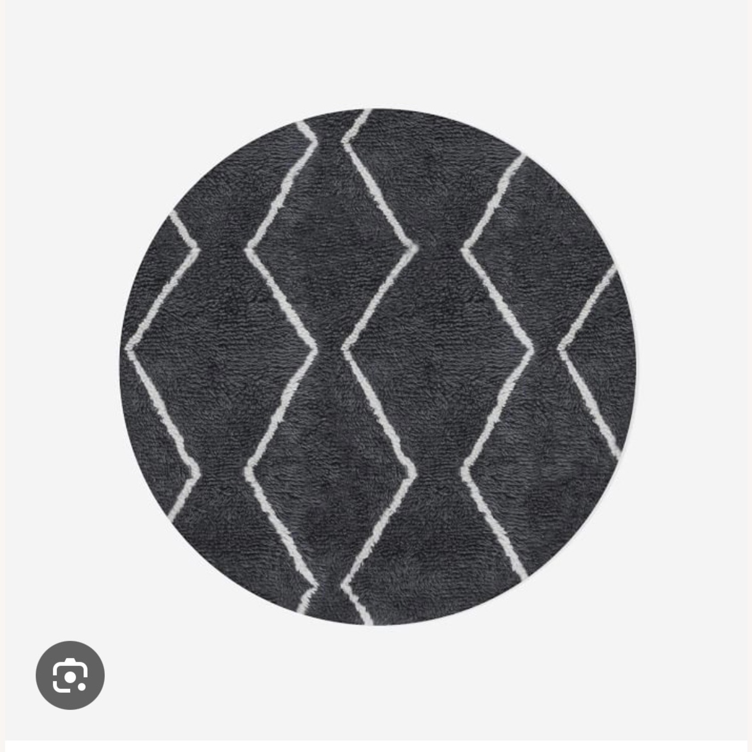 West Elm Round Black Souk Rug - image-3