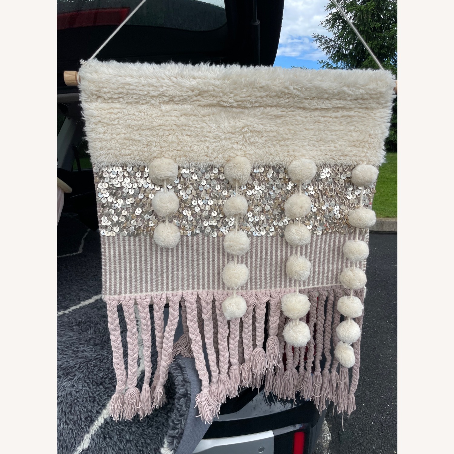 West Elm Macrame Wall Art - image-1