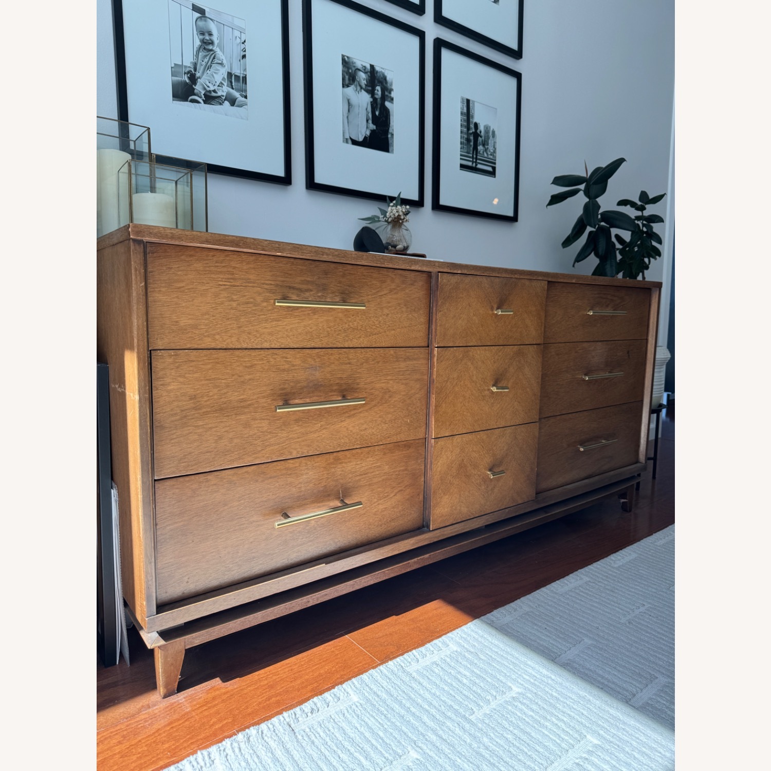 Midcentury Solid Wood Dresser - image-1