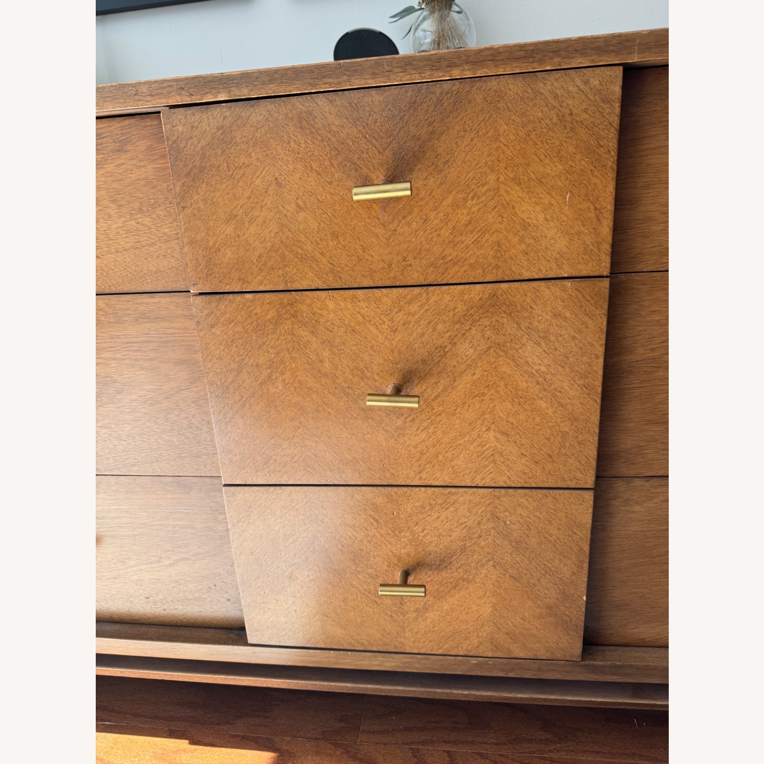 Midcentury Solid Wood Dresser - image-2