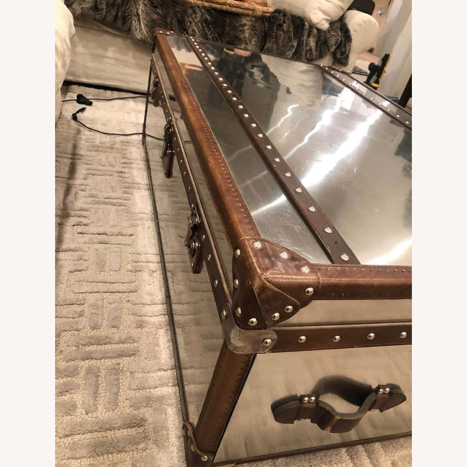 Restoration Hardware Mayfair Steamer Trunk Coffee Table - image-5