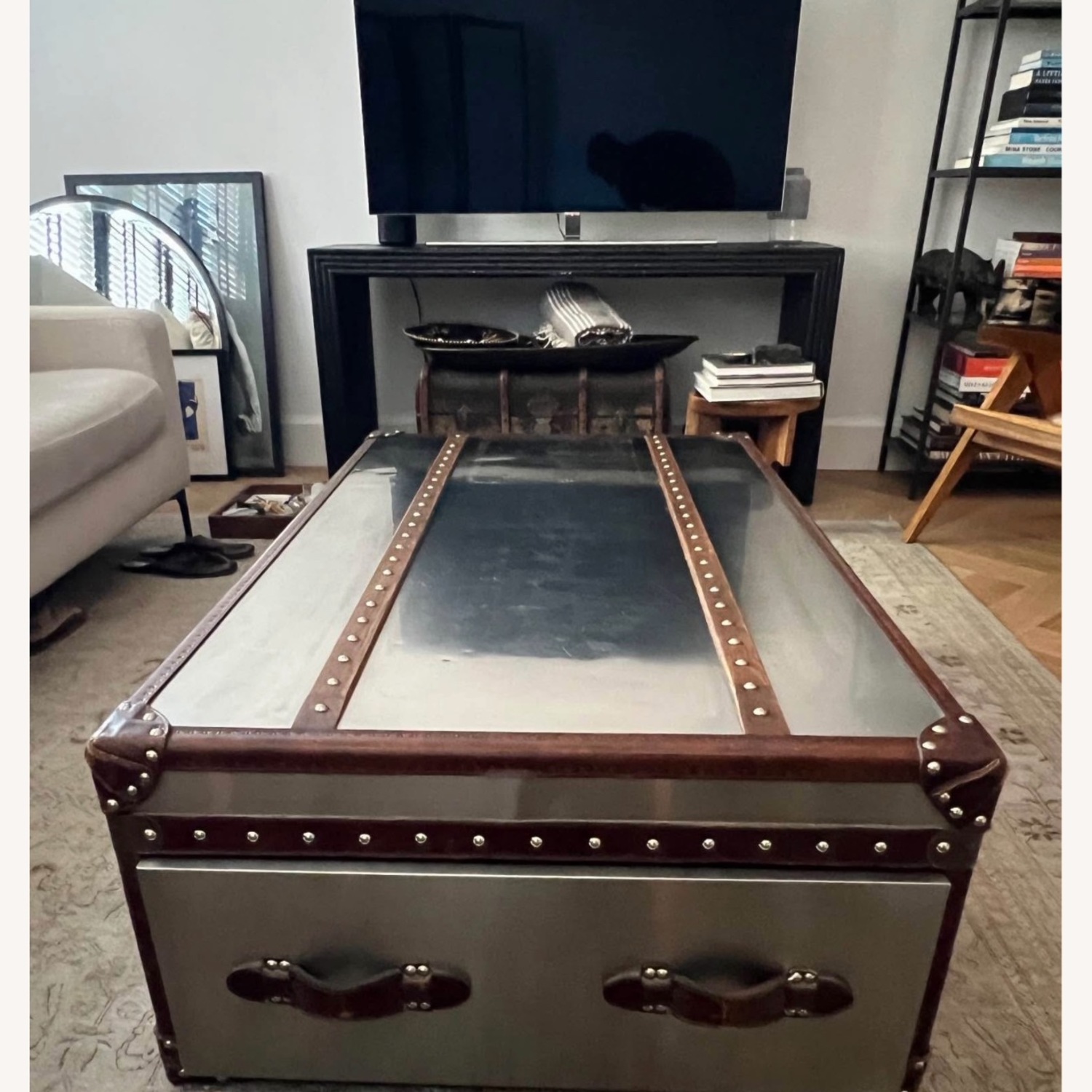 Restoration Hardware Mayfair Steamer Trunk Coffee Table - image-2