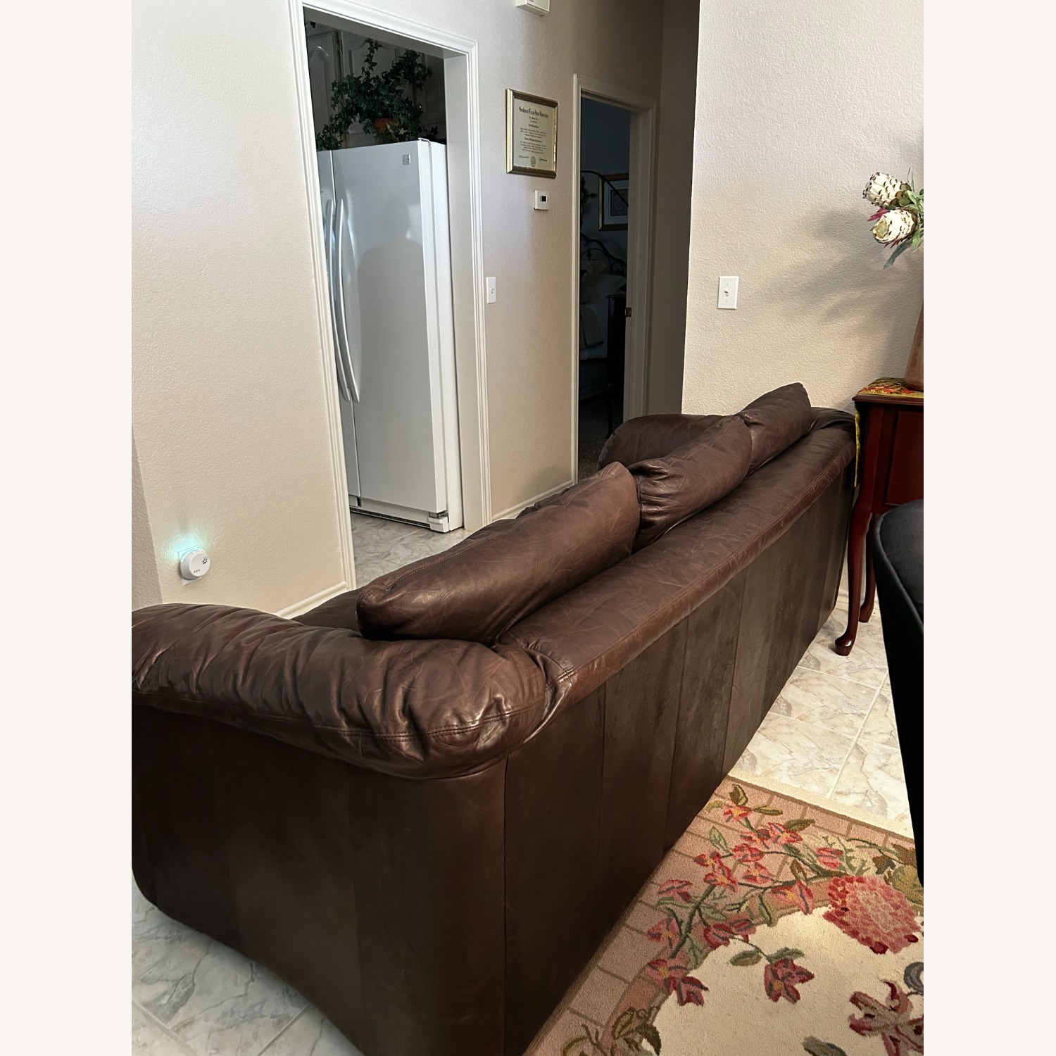 Thomasville Luxury Leather 3 Seat Sofa - image-2