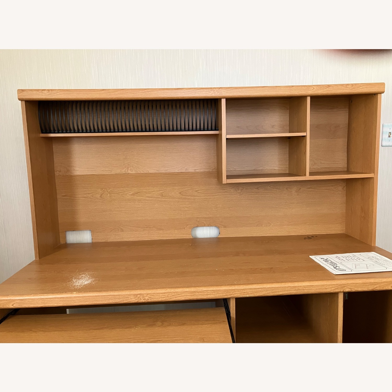 Desk with Hutch & Keyboard Shelf - image-6